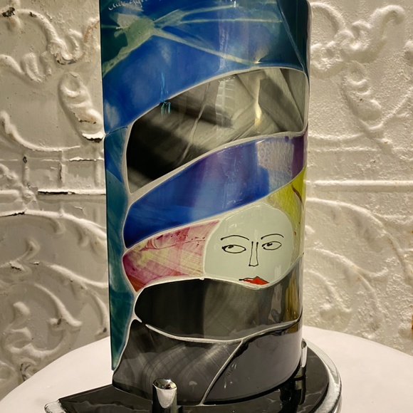 ✨Sebino Arte Italy Fused Art Glass Lamp - Handcrafted Beauty ✨ - Picture 3 of 10